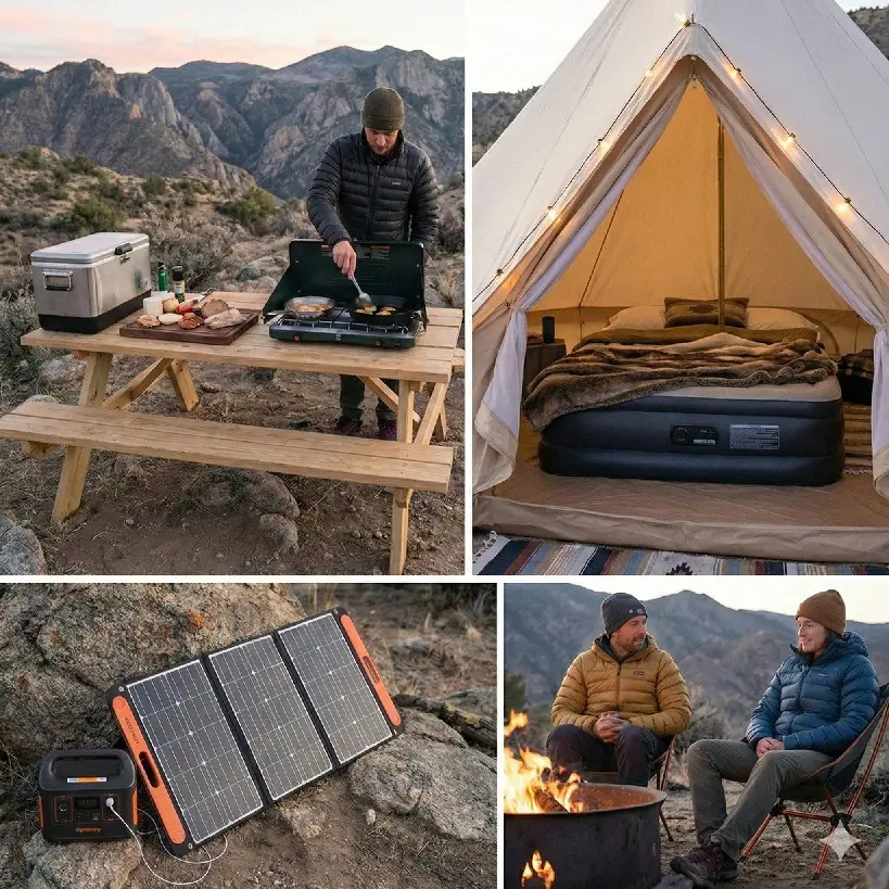 How to Build a High End Comfortable Camp Site